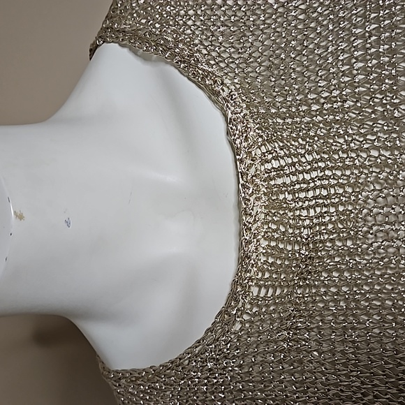 Rare - Stunning Haebaragi Gold Knit Top ptp16 stretches ptp21 - Picture 7 of 9